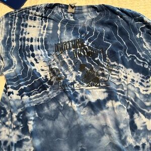 ACL Rock N Recycle shirt, home made tie dye for a twist!